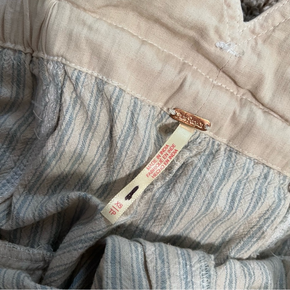 Free People Striped Cream Pants - Picture 8 of 10